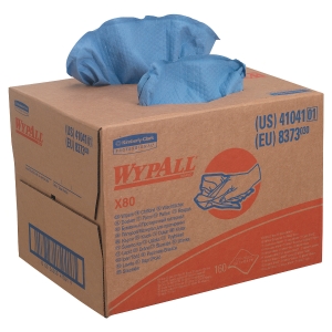 BOITE DISTRIBUTRICE 160 CHIFFONS WYPALL X80 BLEUS