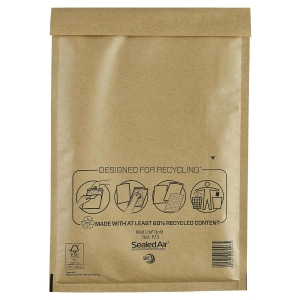 MAIL LITE GOLD POSTAL BAGS F3 220X330MM BOX OF 50