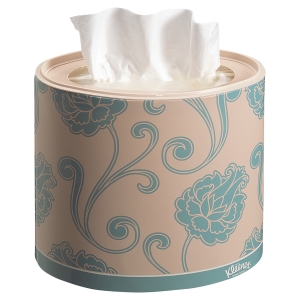 KLEENEX FACIAL TISSUES WHITE OVAL BOX - BOX OF 64 SHEETS