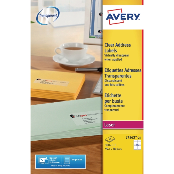 avery clear laser address