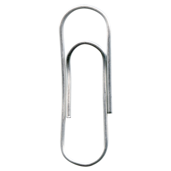 Lyreco paper clips galvanized round 32mm box of 100