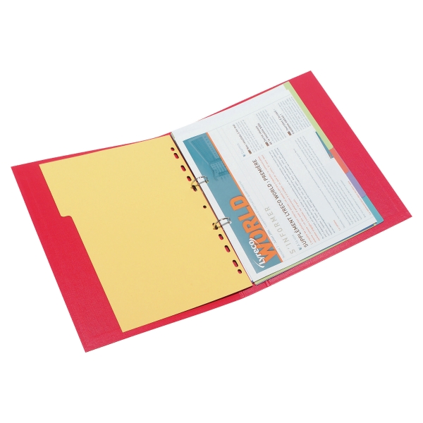CLASSEUR POLYPROPYLENE LYRECO 2 ANNEAUX 25MM A4 ROUGE