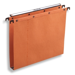 Boîte De 25 Dossiers Suspendus Elba Tub Ultimate - Kraft Orange 240g, Boutons-pression Métal Chemises Kraft Orange
