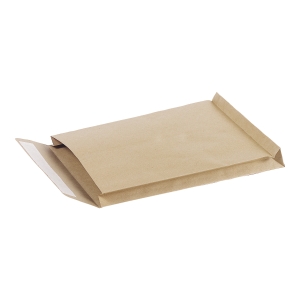 PACK 25 ENVELOPES B4p GUSSET BROWN