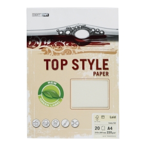 PK20 TOP STYLE LAID PAP 220G IVRY