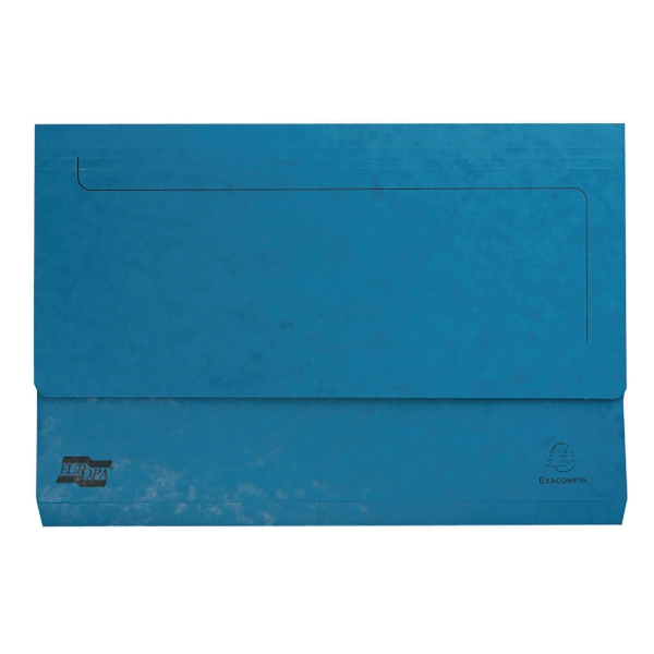 Europa Document Wallets, 265gsm, 36X23cm - Blue, Pack of 25