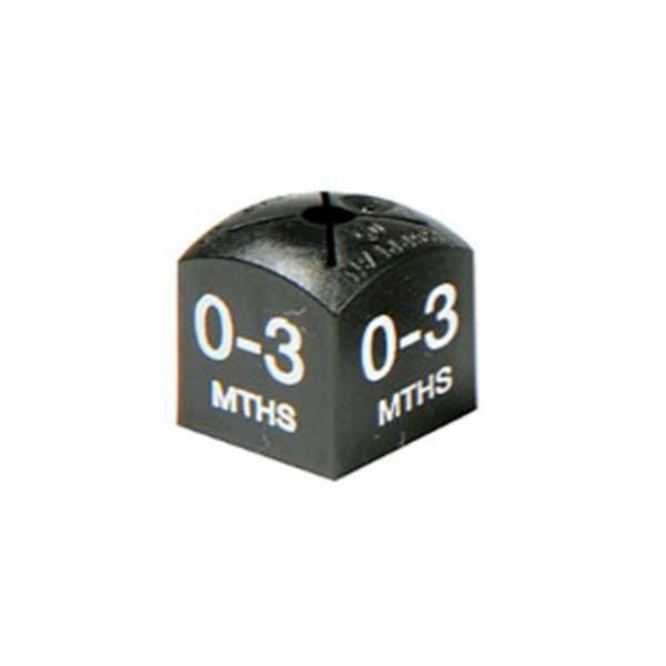 Minicube 0-3 Mths White / Black Barnardos Pk50