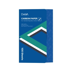 DELTA CARBON PAPER 21CM X 33CM - BLUE - PACK OF 100 SHEETS