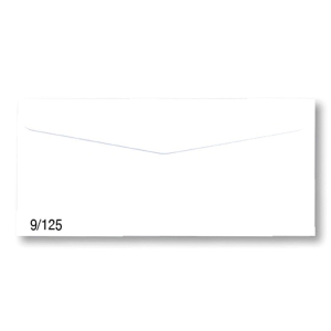 NUMBER 9/125 ENVELOPE W/WINDOW 100GRAM SIZE 4.1/4 X9.1/4  WHITE - PACK OF 500