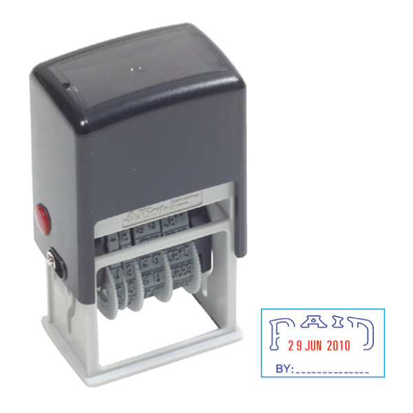 S401 Shiny Self Inking Date Stamp PAID