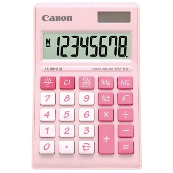 CANON Ls-88Hi Iii Desktop Calc 8 Ditgits Pink