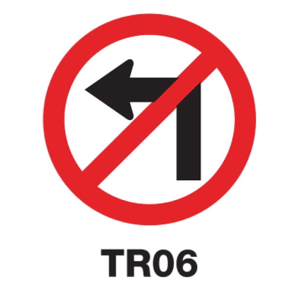 TR06 REGULATORY SIGN ALUMINIUM 45 CENTIMETRES