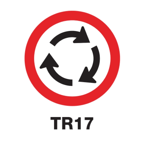 TR17 REGULATORY SIGN ALUMINIUM 45 CENTIMETRES