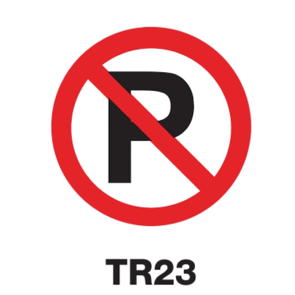 TR23 REGULATORY SIGN ALUMINIUM 60 CENTIMETRES