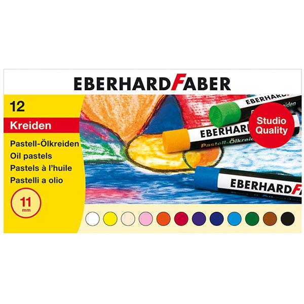 Faber Ölkreide Eberhard 522012, 12er-Box, sortiert