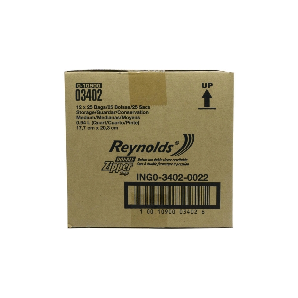 Reynold Ziplock Bag Medium - Pack of 12x25