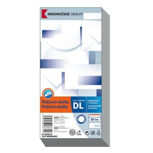 Obálky samolepicí bílé DL s oknem vpravo (110 x 220 mm)