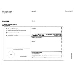 Obálka s doručenkou C5 (162 x 229 mm), bílá bez pruhu, balení 50 Ks