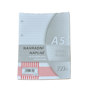 Náplň do karisbloku A5 - 100 listů, linkované