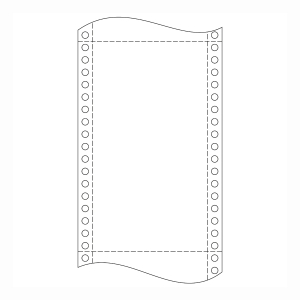 Krpa Computer-Endlospapier, 60 g/m², 24 × 30,5 cm, 1-fach