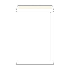 Weiße selbstklebende Versandtaschen B4 (250 x 353 mm), Packung mit 50 Stück