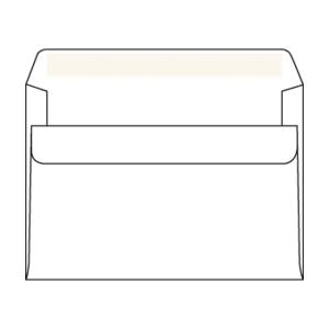 Weiße selbstklebende Briefumschläge C6 (114 x 162 mm), Packung mit 50 Stück