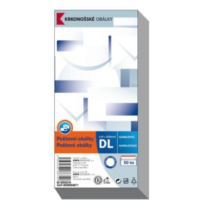 Weiße selbstklebende Briefumschläge C5/6 (110 x 220 mm), Packung mit 50 Stück