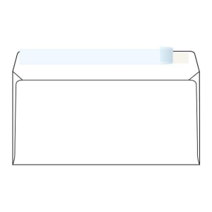 Weiße Briefumschläge - Haftabziehstreifen C5/6 (110 x 220 mm), 50 Stück/Packung