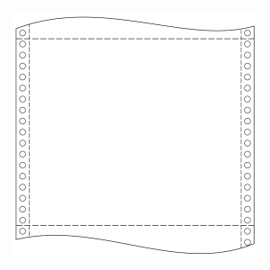 Krpa Computer-Endlospapier, 60 g/m², 39 × 30,5 cm, 1-fach