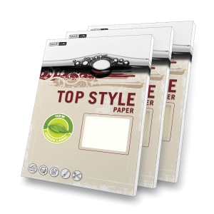 Top Style Papier, Linen, A4, 100 g/m², weiss, 50 Blatt