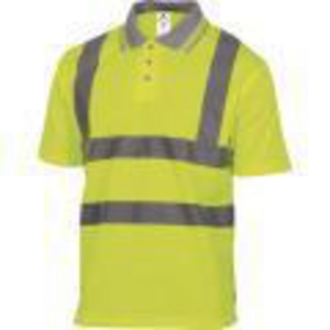 DELTAPLUS HV POLO WITH SHRT SLVES SIZE L