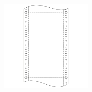 Krpa Computer-Endlospapier, 60 g/m², 21 × 30,5 cm, 1-fach