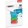 EMTEC USB kľúč D250, Balenie 3 x 16 GB