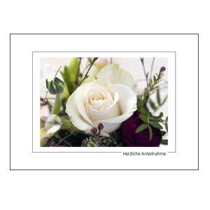 Doppelkarte Art Bula, 130x180 mm, Trauer