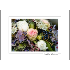 Doppelkarte Art Bula 706HT, Trauer, 180x130 mm, deutsch