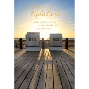 Abschiedskarte ABC, Zum Ruhestand, 117X173 mm, deutsch