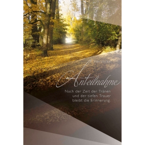 Doppelkarte ABC 46071, Trauer, 117x173 mm, deutsch