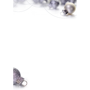 Designpapier Weihnachtskugeln A4, 100 g/m2, Packung à 10 Stück