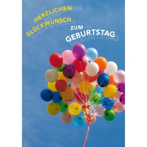 Doppelkarte Naturverlag, Geburtstag, 122x175 mm, deutsch