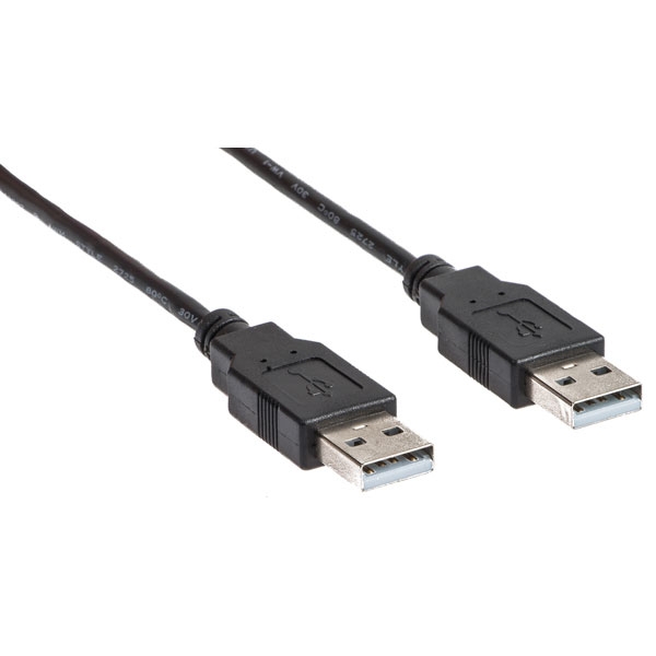 USB 2.0 Cable LINK2GO US2113KBB, A-A, male/male, 2m