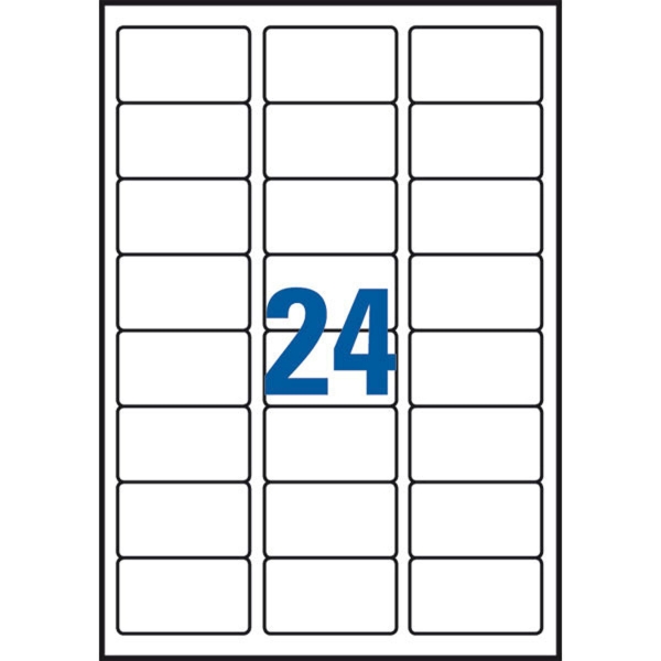 Etiketten Lyreco, 63,5x33,9 mm, weiss, Packung à 2400 Stück