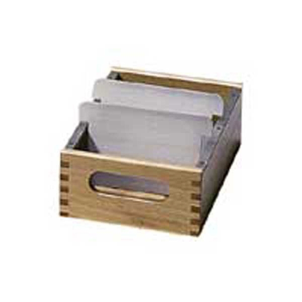Wooden Index Card Box A6 Oblong 30 Cm 148x105mm