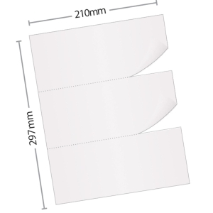 PK100 RECEIPT PUNCHED SHEETS FOLIO
