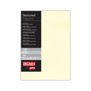 PK10 APLI 12369 LAID PAPER A4 100G CREAM