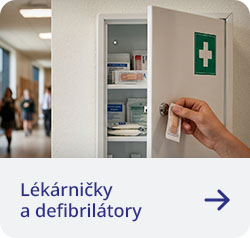 Lékárničky a defibrilátory