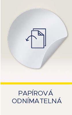 PAPÍROVÁ ODNÍMATELNÁ
