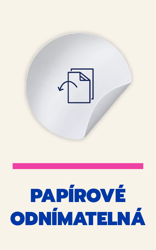 PAPÍROVÁ ODNÍMATELNÁ