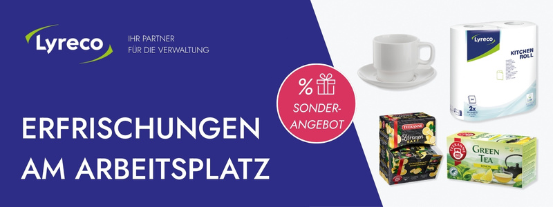 Erfrischungen am Arbeitsplatz 