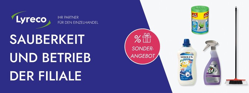 Sauberkeit und Betrieb der Filiale