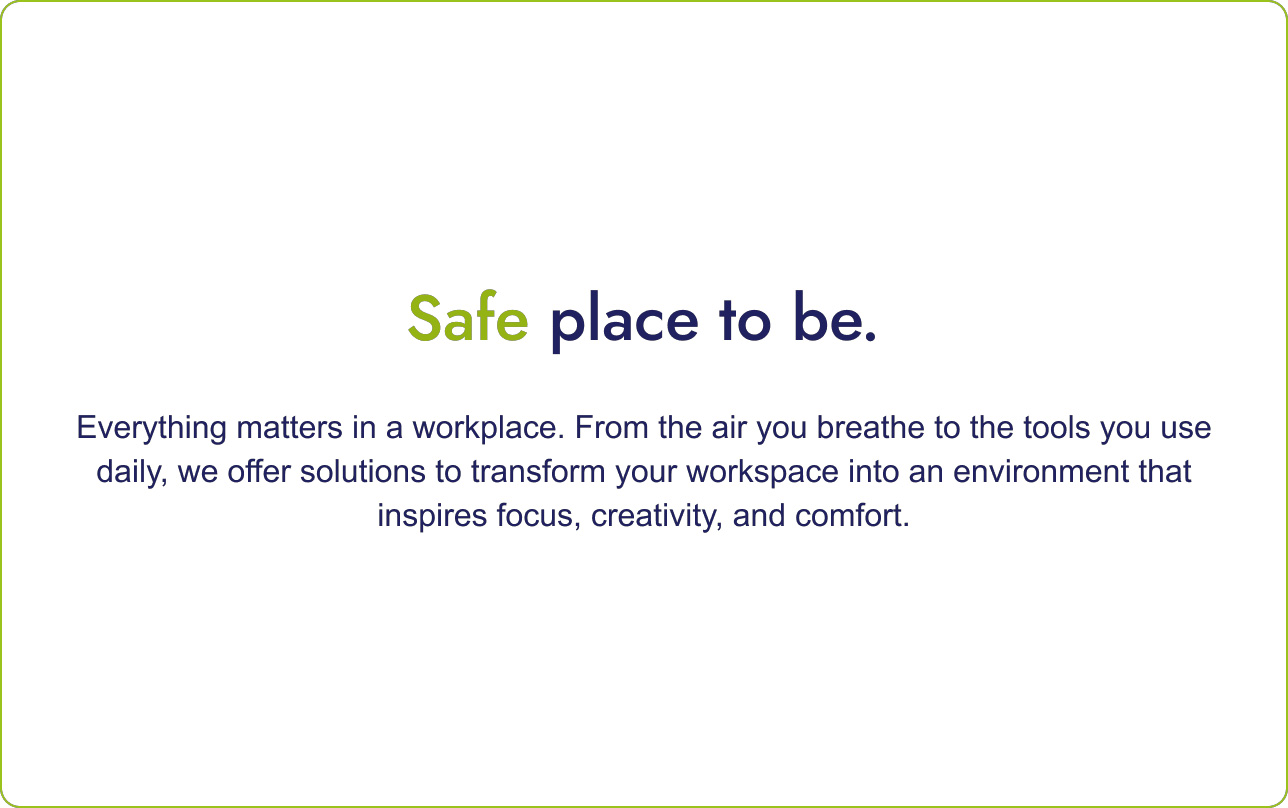 Safe place to be.